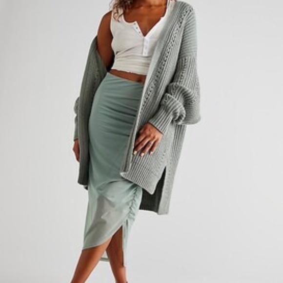 Free People Nightingale Cardi in Light Blue | NWOT - Picture 4 of 4